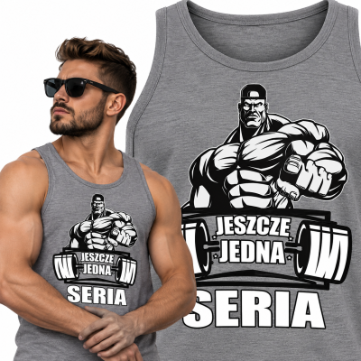 TANK TOP NA SIŁOWNIĘ  JESZCZE JEDNA SERIA SIWA